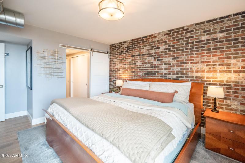Primary Bedroom Brick Wall