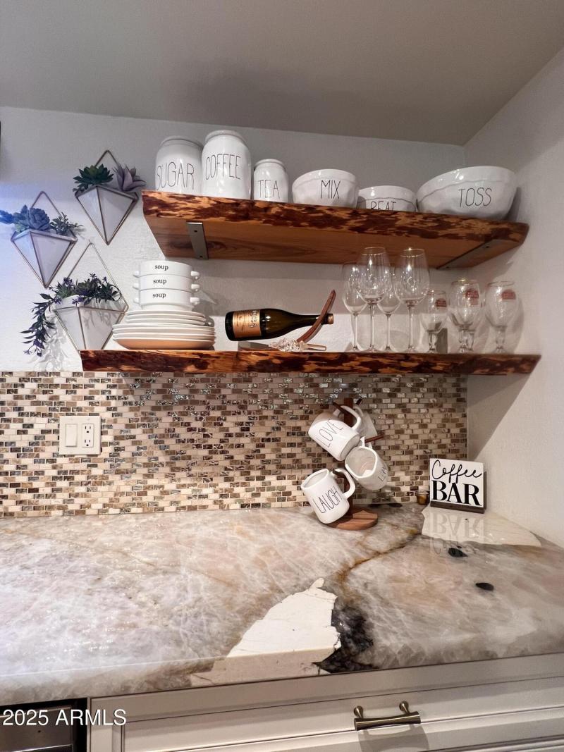 BUILT IN REAL WOOD SHELVES