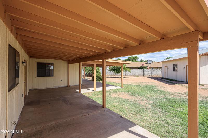 Extensive Covered Patios
