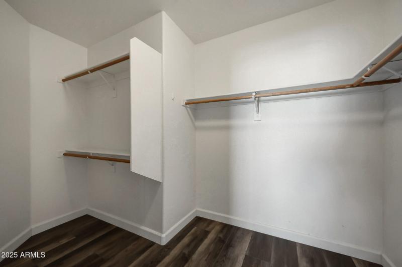 Primary walk in closet