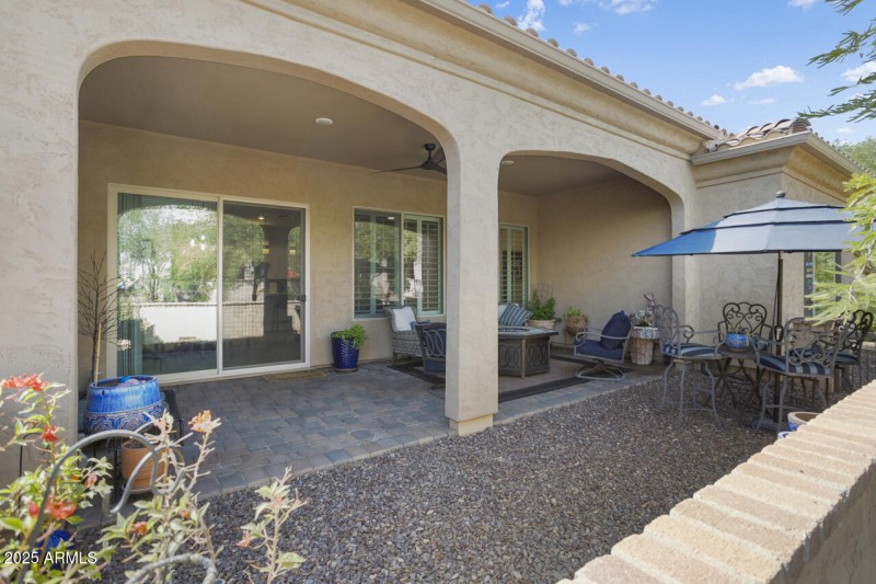 Pavers & gas spigot