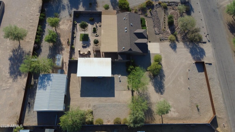 Drone house yard entire