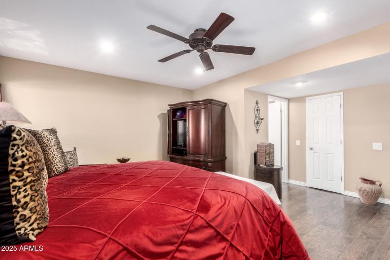Spacious primary bedroom