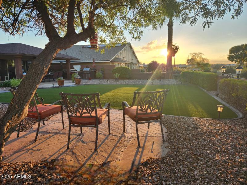 Seating for sunset views