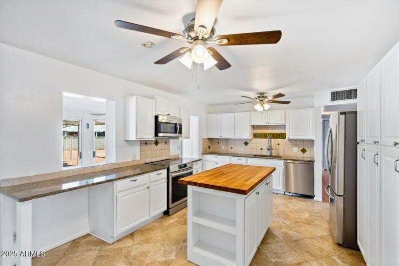 Kitchen - Digitally Staged with Island