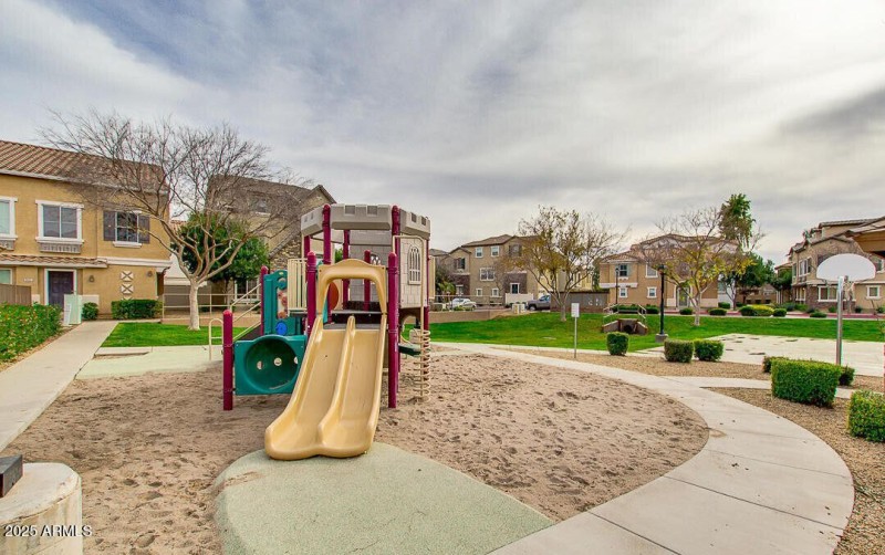 Playground and basketball