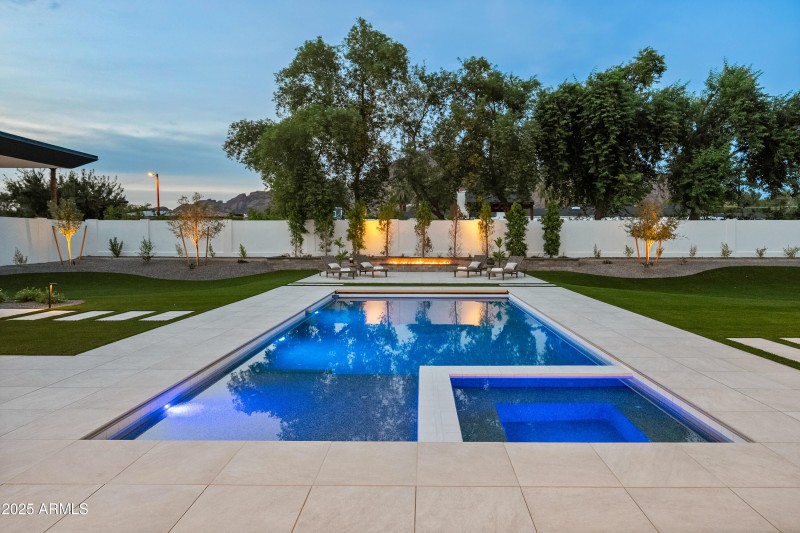 Pool at night