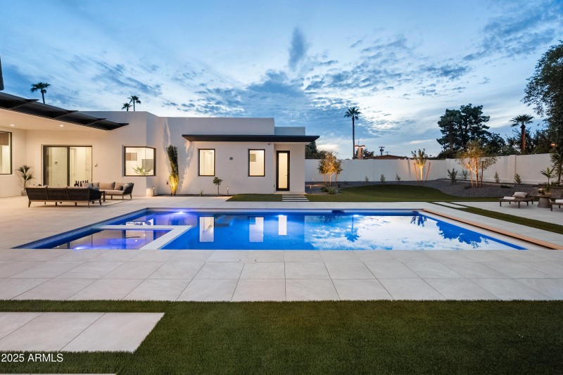 Pool at night