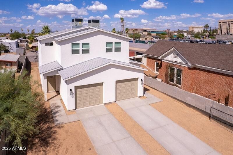 Garage and Long Driveway