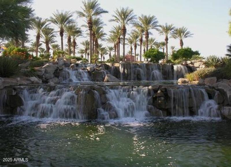 Entrance waterfall