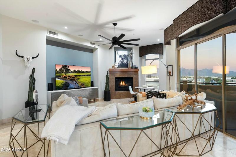 Fireplace And Views