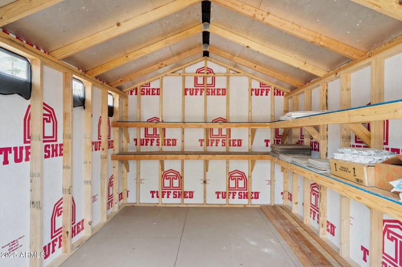 Inside Tuff Shed
