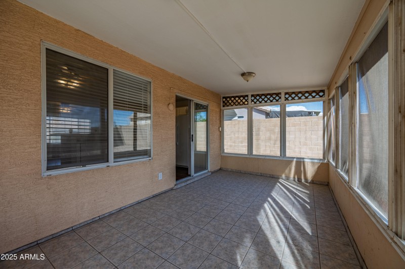 Tiled & Enclosed Porch