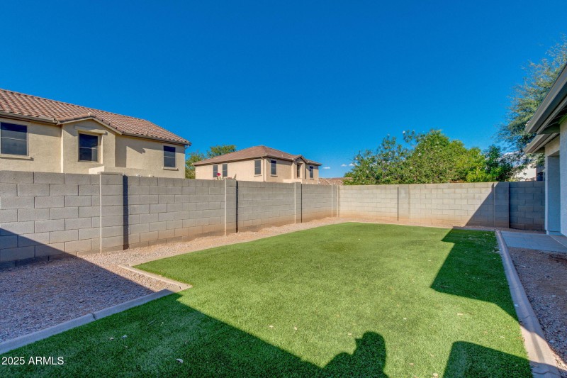 Private backyard
