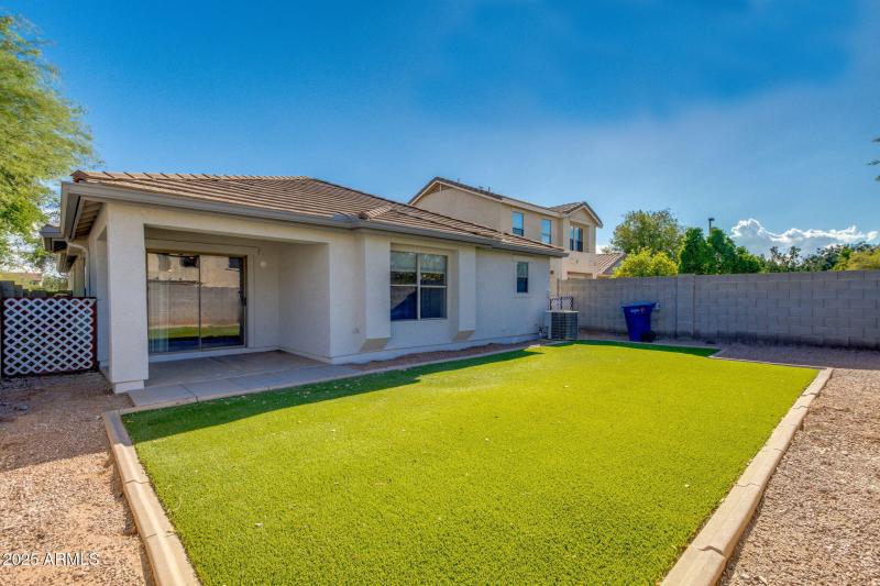 Private backyard