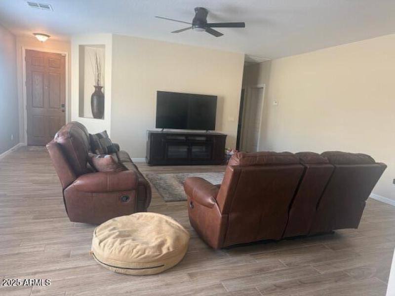 front entrance to living room