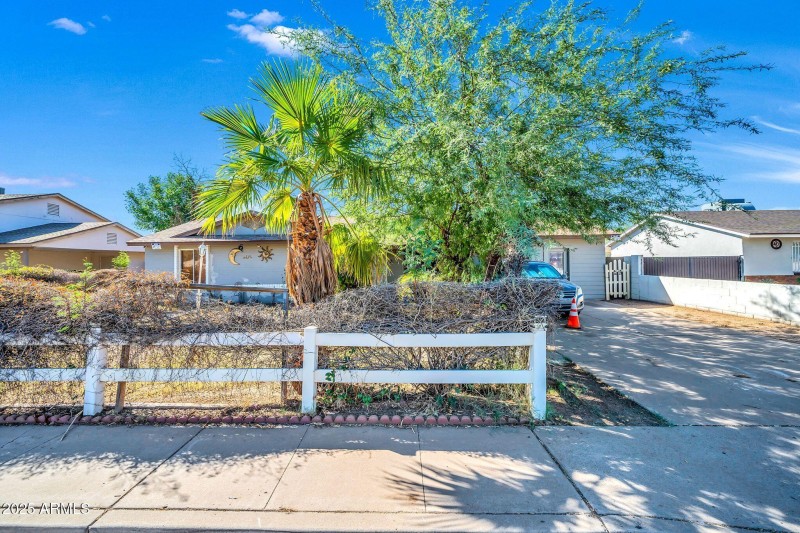 Fully fenced yard