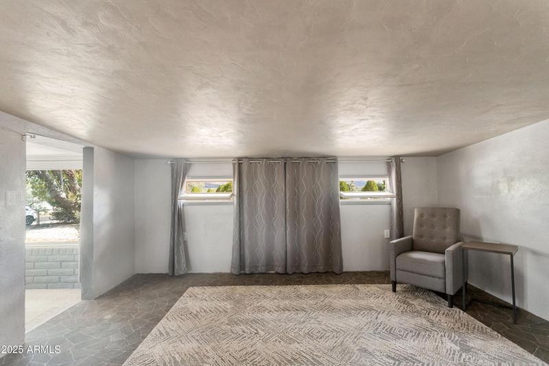 Family room space off of living room