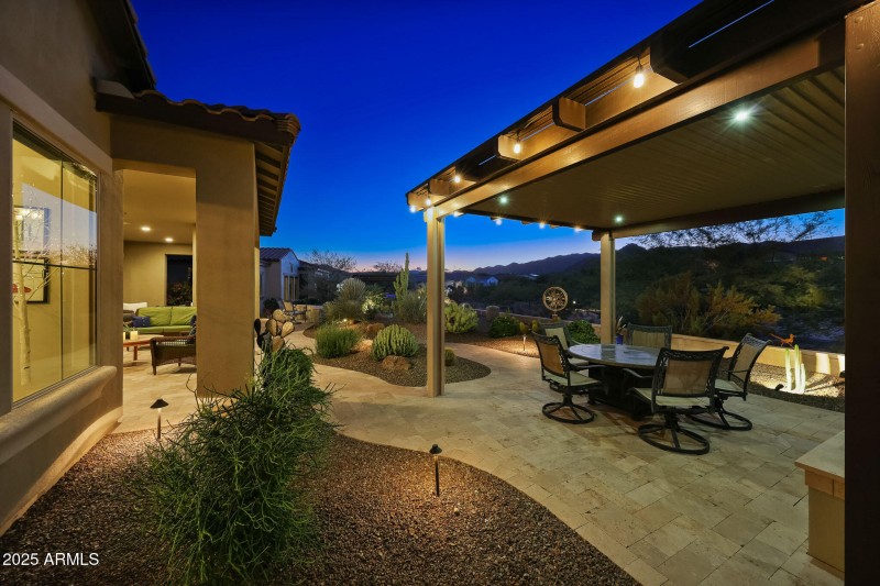 Lighted Pergola