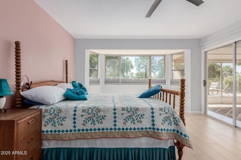 Primary bedroom with slider