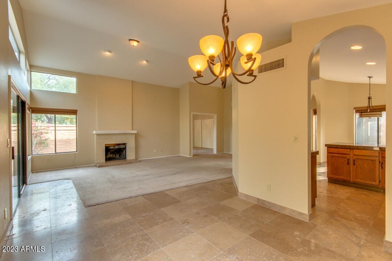 11. VIEW FROM SECONDARY DINING AREA INTO