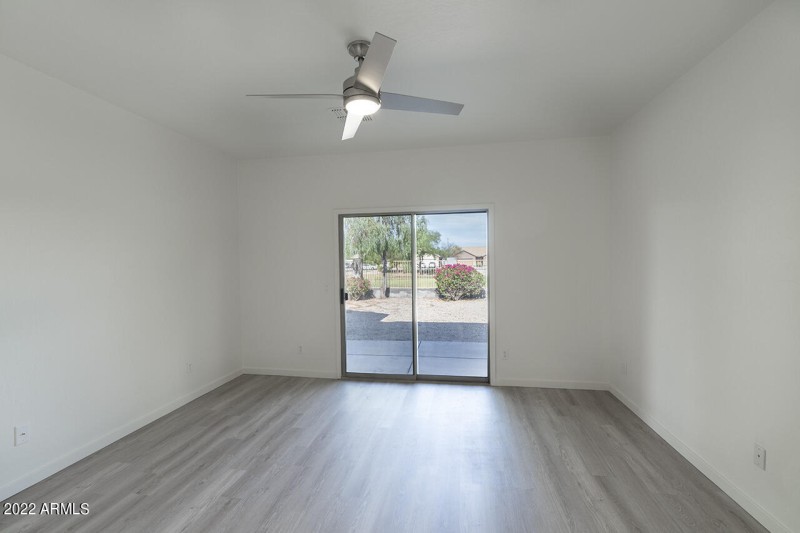 Primary Bedroom Opens to Backyard