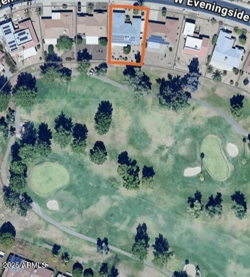 South facing double fairway patio