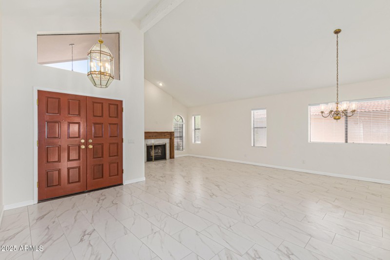 ENTRY DOOR/LIVING/DINING ROOMS