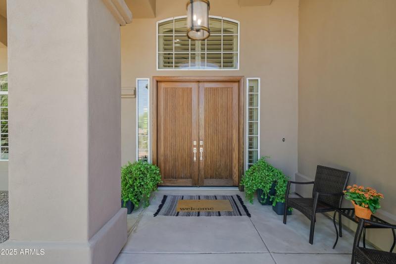 Welcoming Double Door Entry
