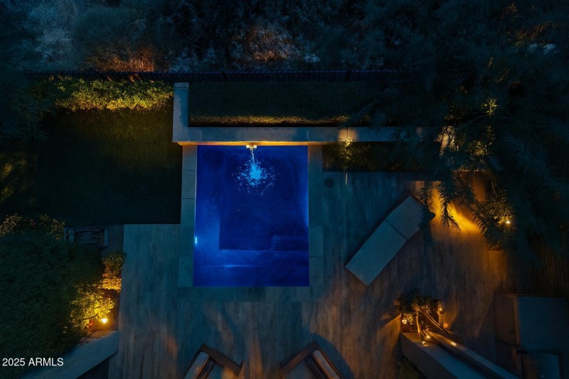 Twilight Back Yard Drone