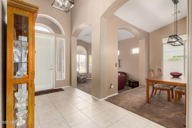 Inviting Entry Flows to Living & Dining