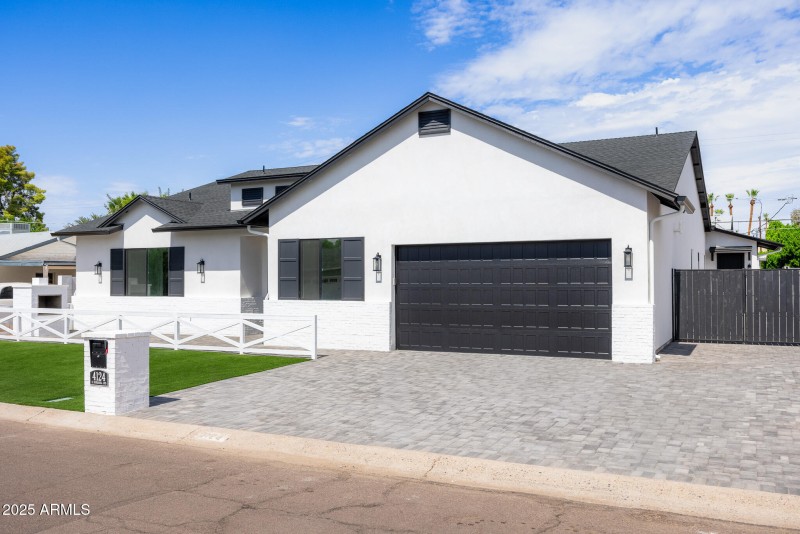front of property