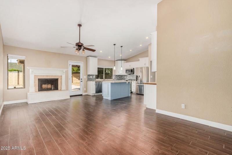 Family Room and Kitchen