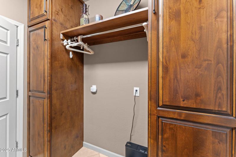 Utilitie cabinets and hanging rack