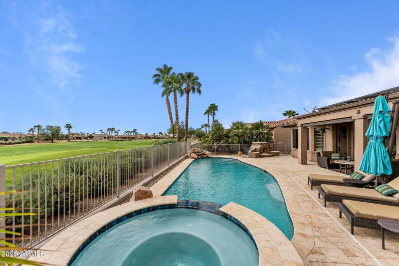 Heated pool and spa