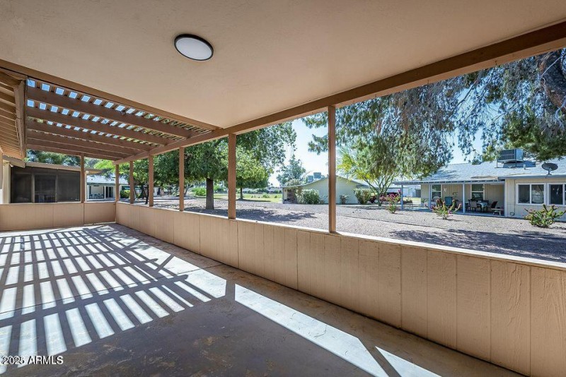 Patio Area Now With Pull Down Shades