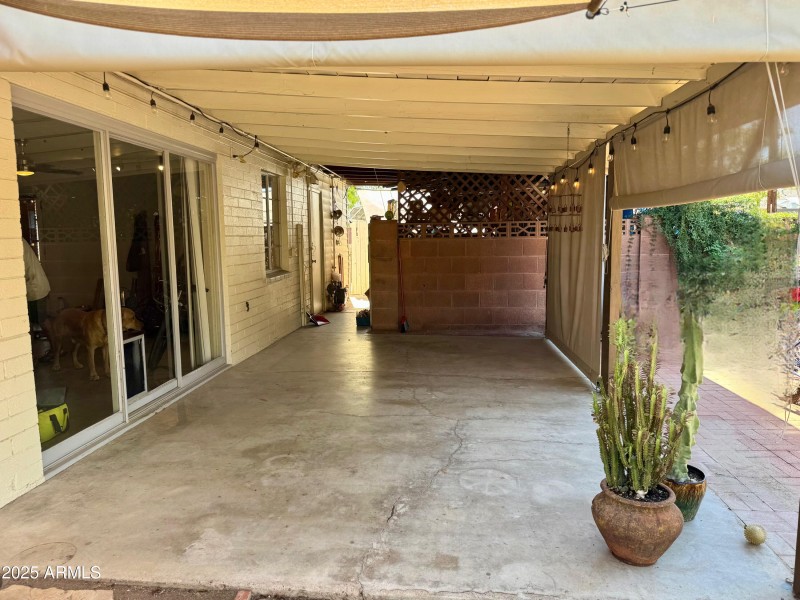 extended covered patio