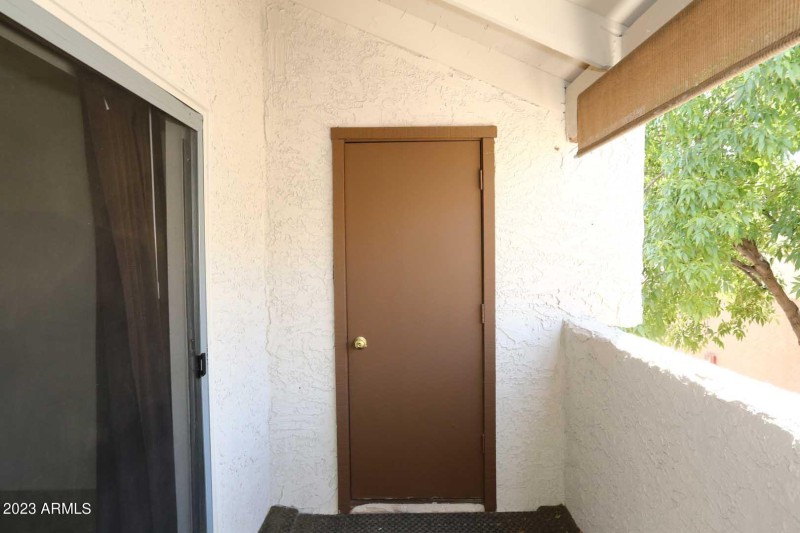 Covered Balcony-Storage Room