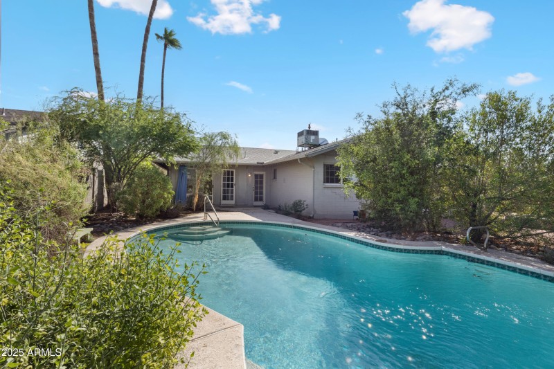 Pool/House View from back wall