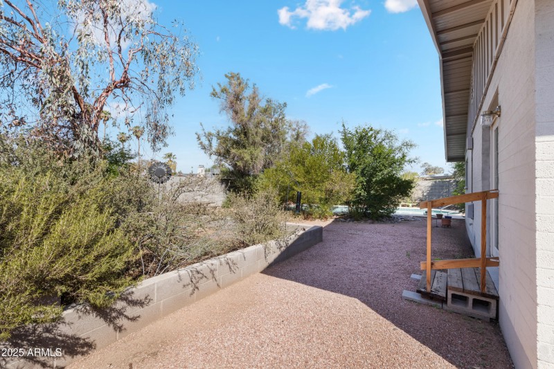 Backyard entrance From Guest Bedroom