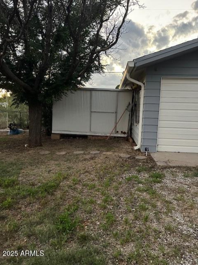 Shed and garage