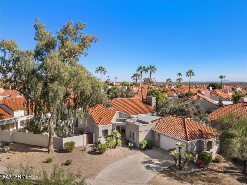 Aerial front of home