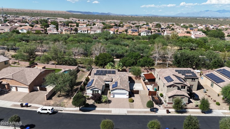 aerial looking north