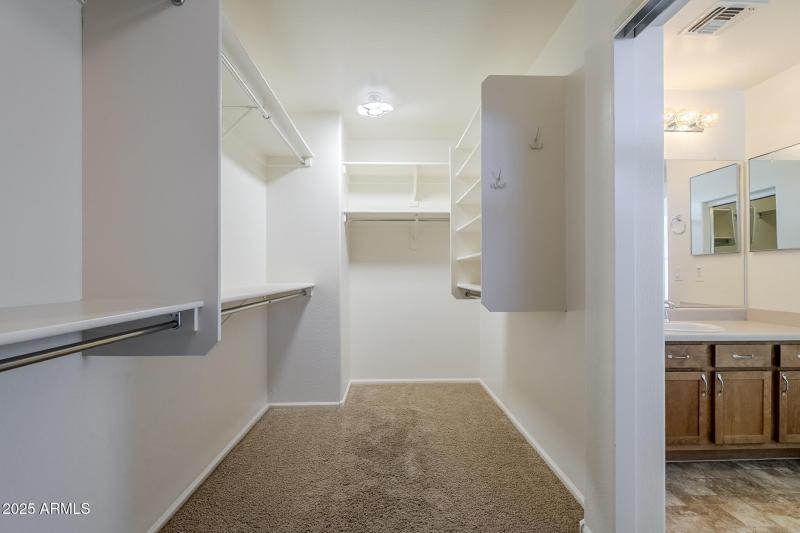 Primary walk-in closet