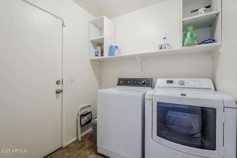 Downstairs laundry room