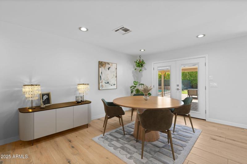 Dining Area w/ Backyard Views
