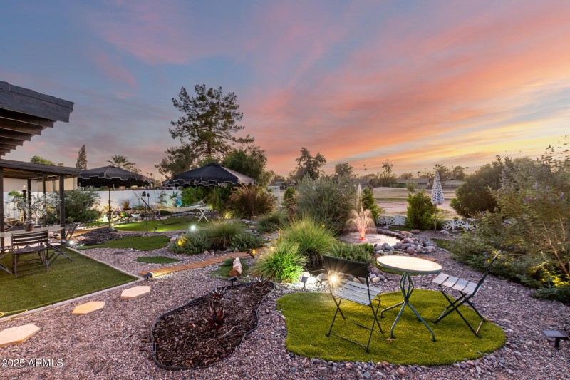 Backyard is an entertainers dream