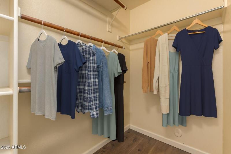 Master Bedroom Closet w virtual staging