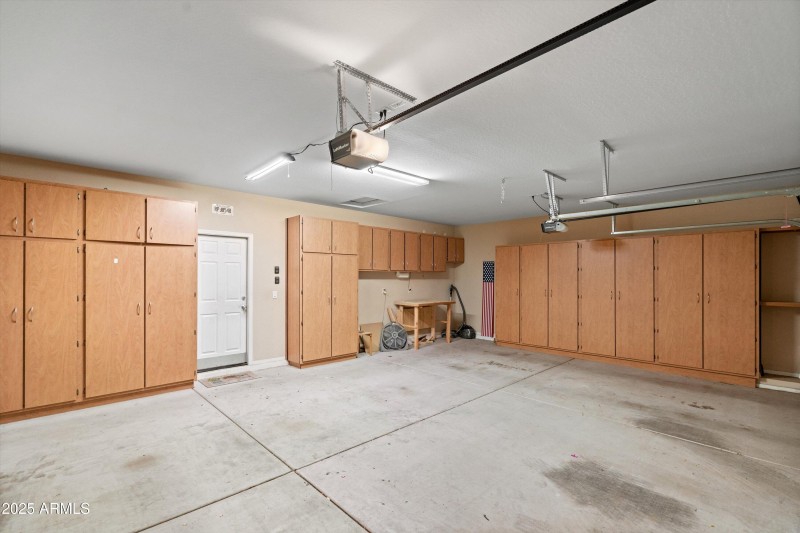 36-Garage with Finished Cabinets