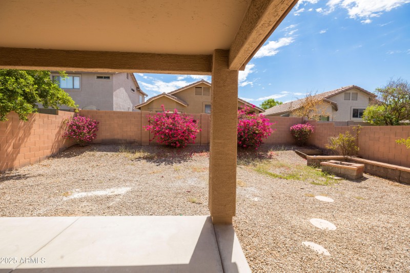 Back Patio and Yard